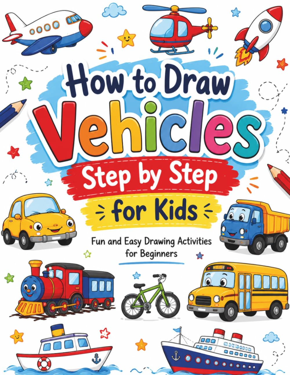 How to Draw Vehicles Step by Step for Kids